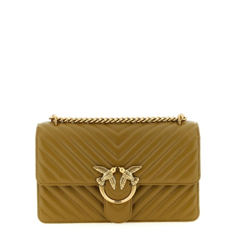 PINKO Bicolor Lambskin Crossbody Women's Bag